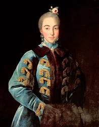 Porträt der Gräfin Anna Scheremetjewa, ca. 1768